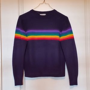 Vintage rainbow stripe sweater